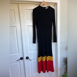 Gabriella Hearst Fiona Knit Dress in Multi Cashmere Silk M/L